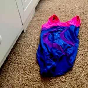 Girls pink blue and purple leotard